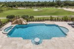 Your pool deck is impressively large and sets as a perfect location for poolside fun